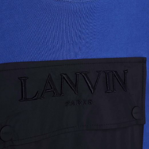 Picture of Lanvin Boys Blue Pocket Logo Tracksuit