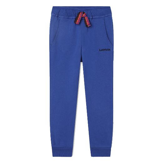 Picture of Lanvin Boys Blue Pocket Logo Tracksuit