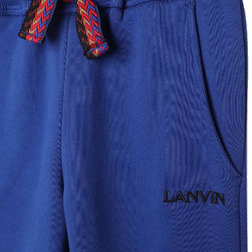 Picture of Lanvin Boys Blue Pocket Logo Tracksuit