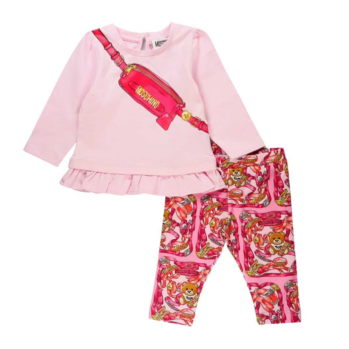 Picture of Moschino Baby Girls Pink Legging Set