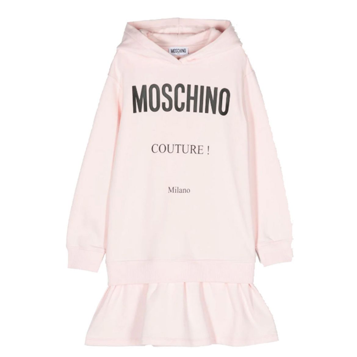 Picture of Moschino Girls Pink Hooded Dress