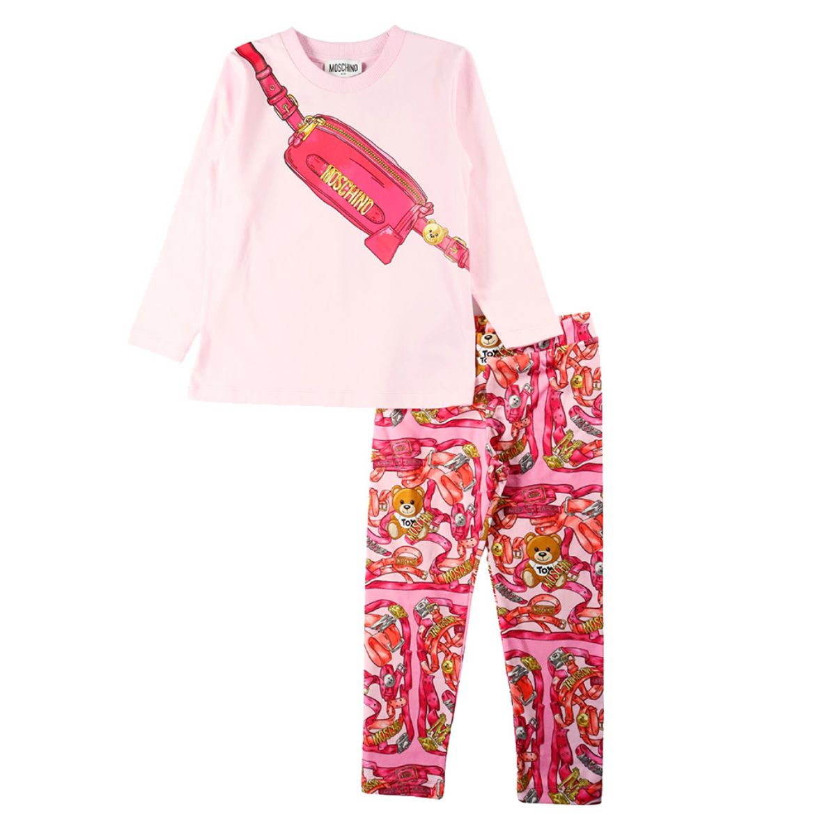 Picture of Moschino Girls Pink Legging Set