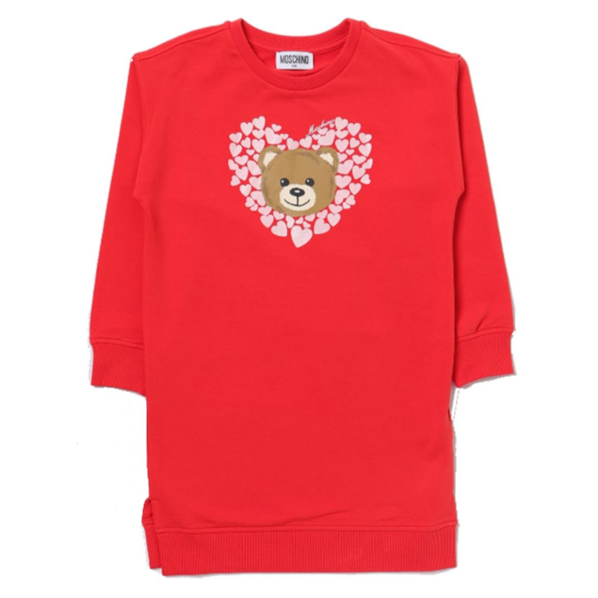Picture of Moschino Girls Red Teddy Dress