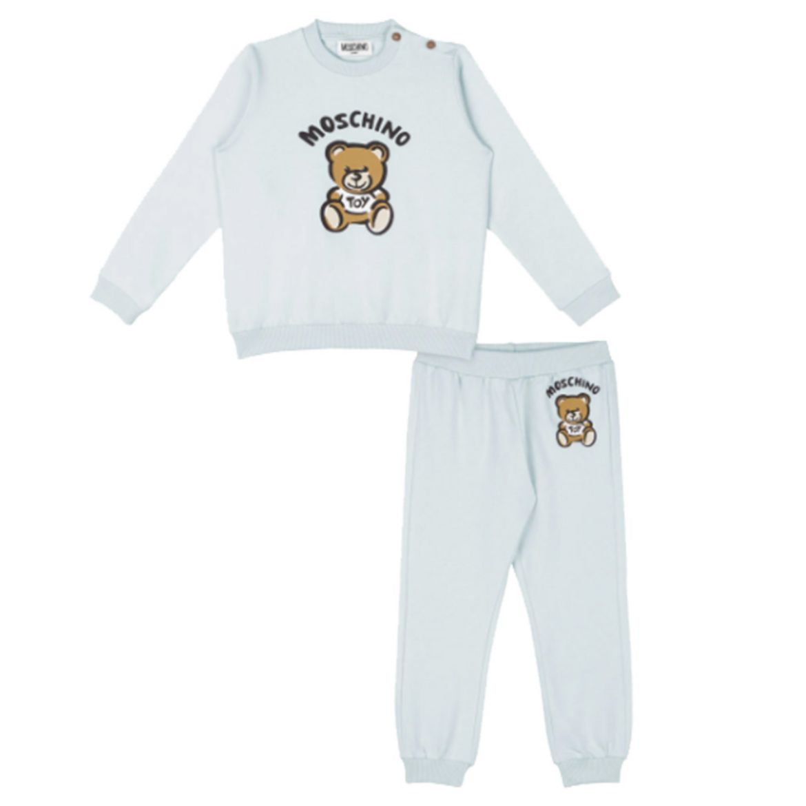 Picture of Moschino Baby Boys Pale Blue Teddy Tracksuit