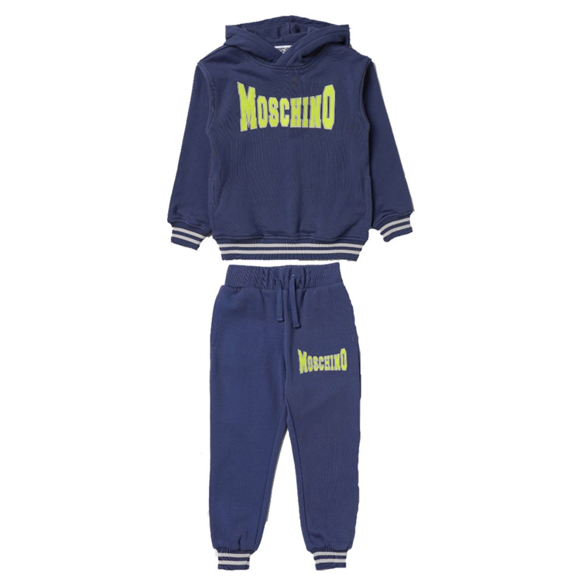 Picture of Moschino Boys Blue & Green Hooded Tracksuit