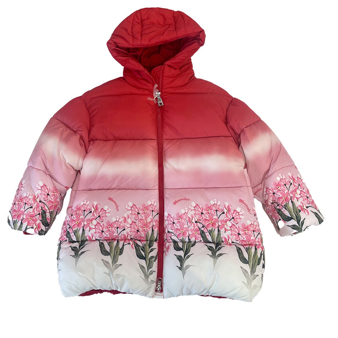 Picture of Monnalisa Girls Pink Flowers Coat