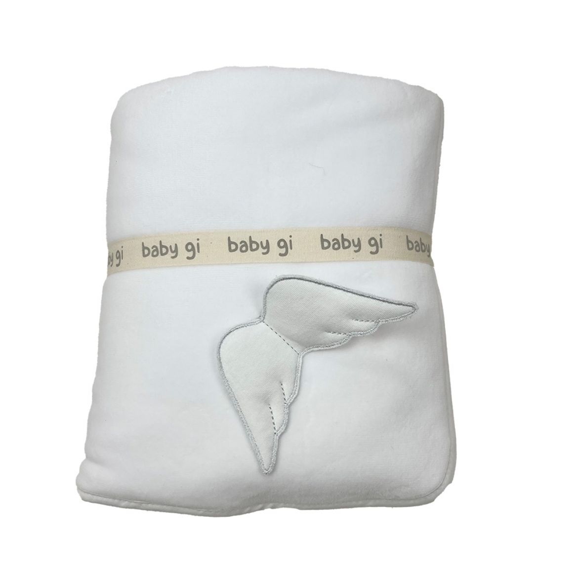 Picture of Baby Gi White Angel Wing Velour Blanket