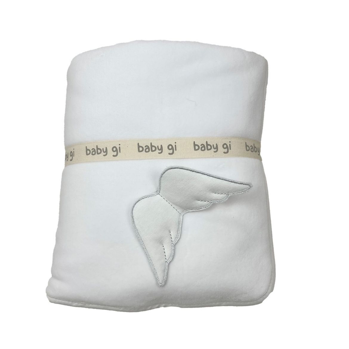 Picture of Baby Gi White Angel Wing Velour Blanket