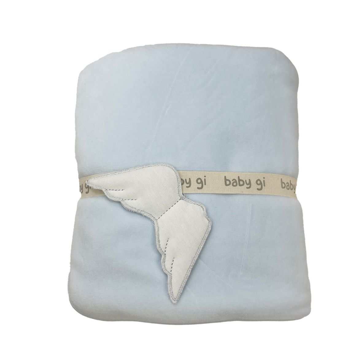 Picture of Baby Gi Blue Angel Wing Velour Blanket