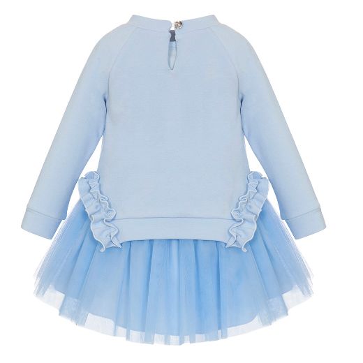 Picture of Balloon Chic Girls Blue Rose Dress