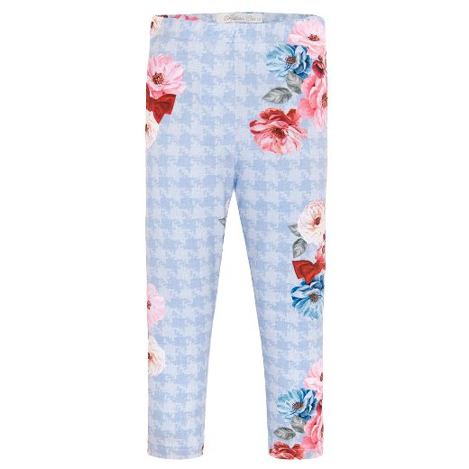Picture of Balloon Chic Girls Blue Flower Hoodie Set