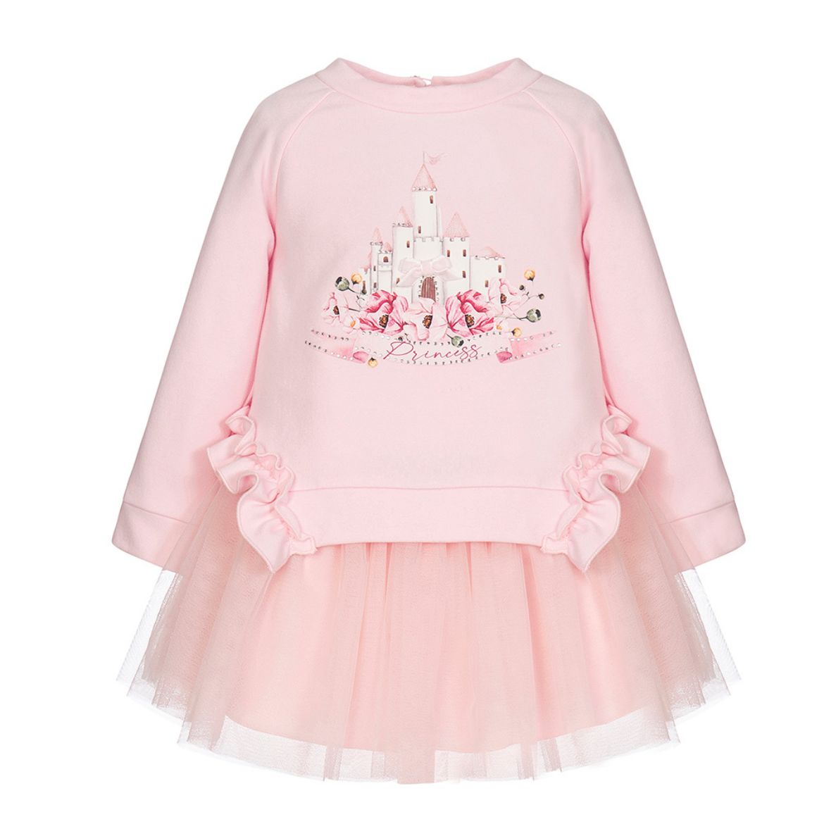 Picture of Balloon Chic Girls Pink Castle Dress