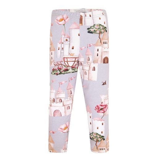 Picture of Balloon Chic Girls Pink Castle Legging Set