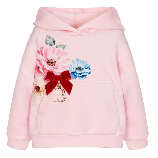 Picture of Balloon Chic Girls Pink Flower Hoodie Set