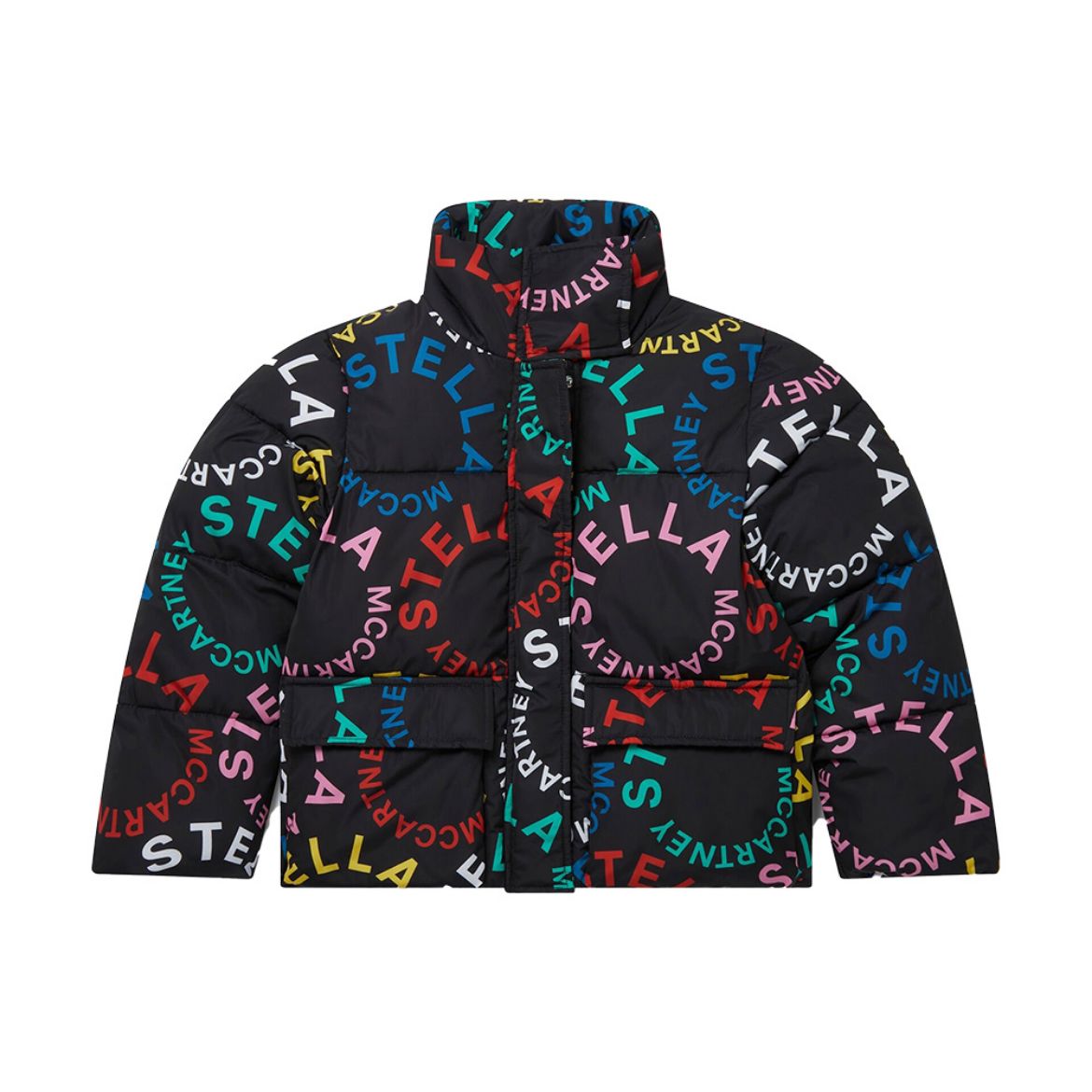 Picture of Stella Mc Cartney Girls Black Logo Jacket