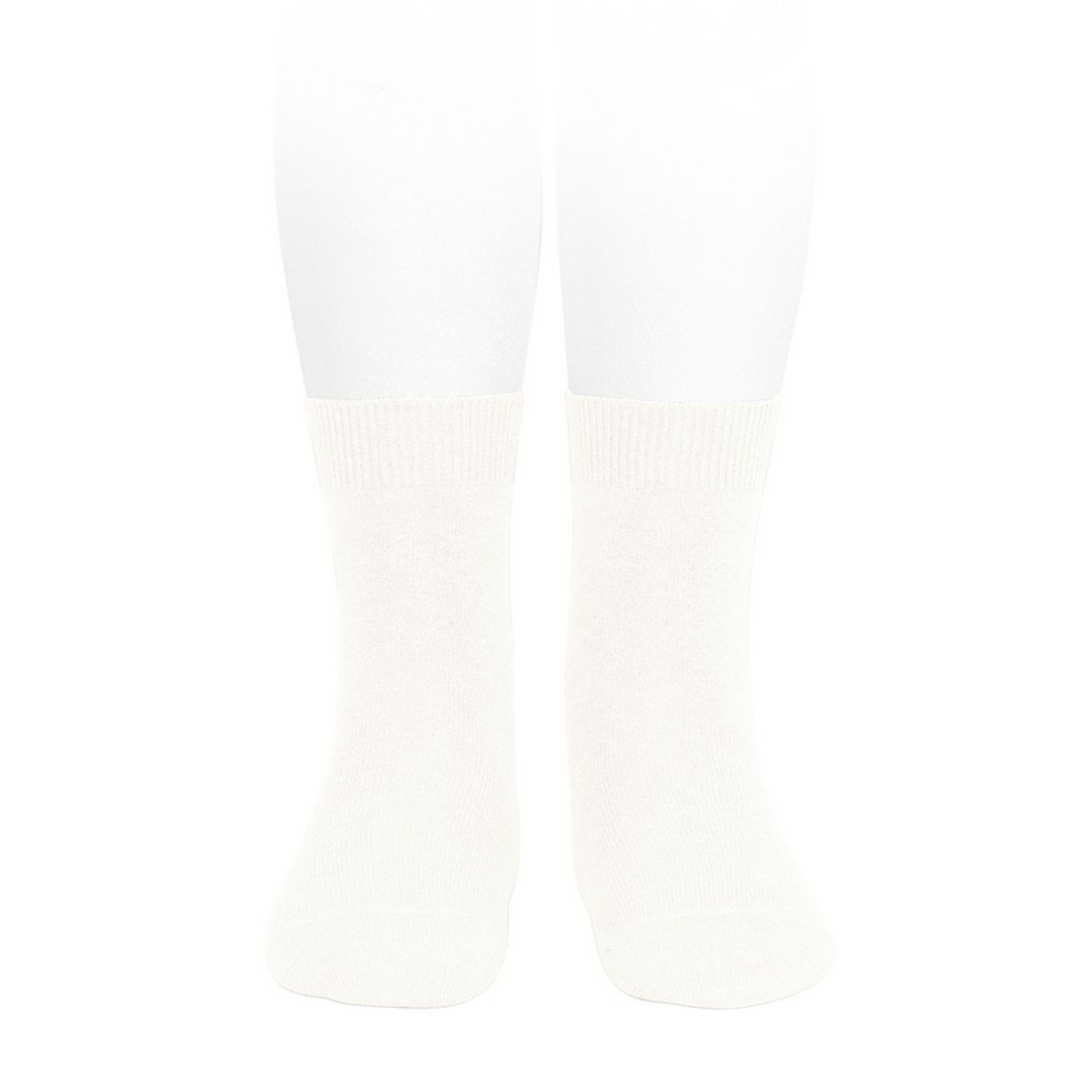 Picture of Condor Plain Stitch Basic Short Sock - Cream