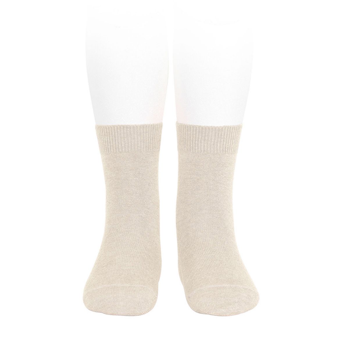 Picture of Condor Plain Stitch Basic Short Sock - Linen