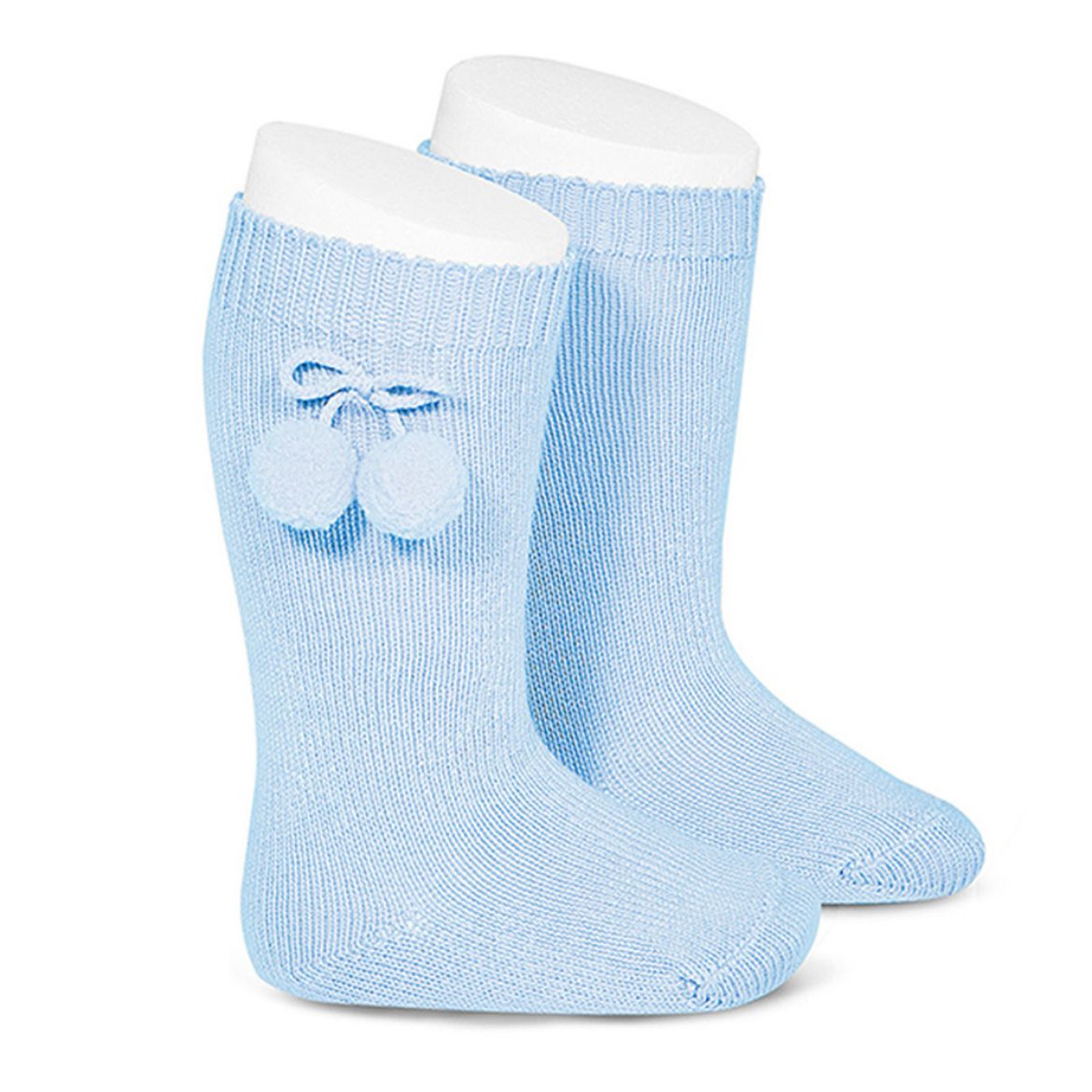 Picture of Condor Knee High Socks with PomPoms - Blue