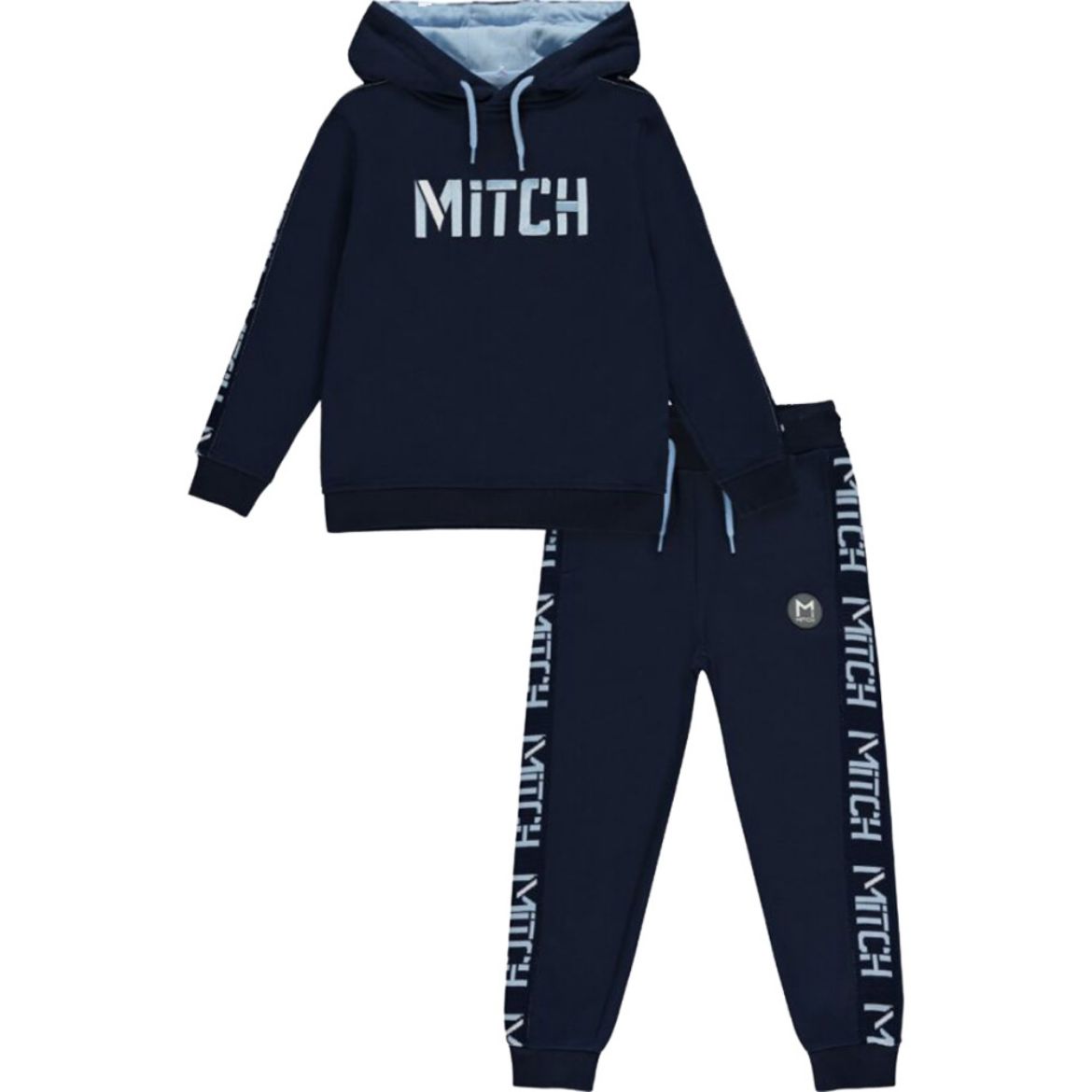 Picture of Mitch Boys 'Hamilton' Navy Hooded Tracksuit