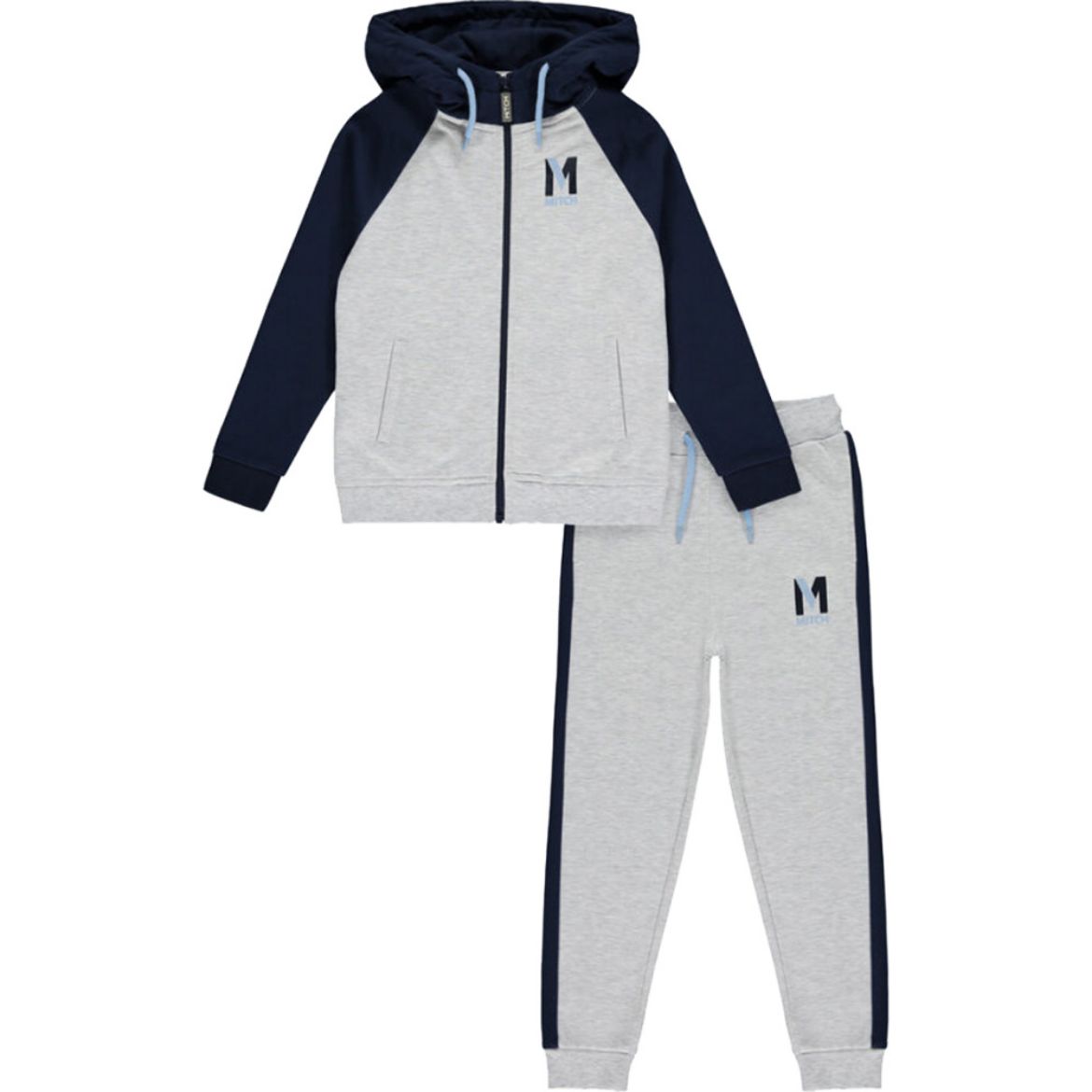 Picture of Mitch Boys 'London' Grey Tracksuit