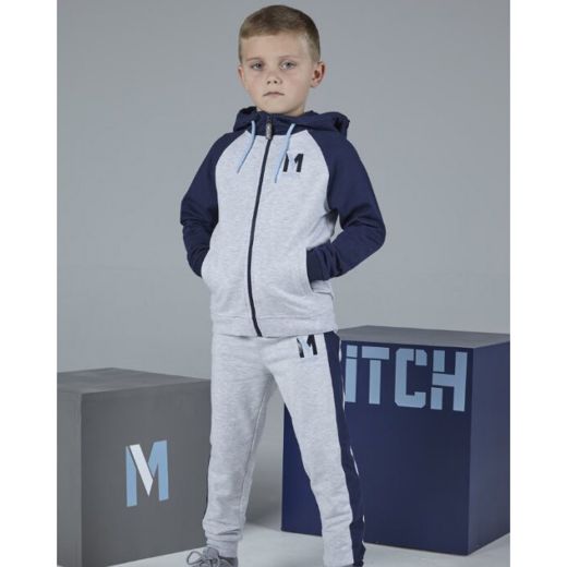 Picture of Mitch Boys 'London' Grey Tracksuit