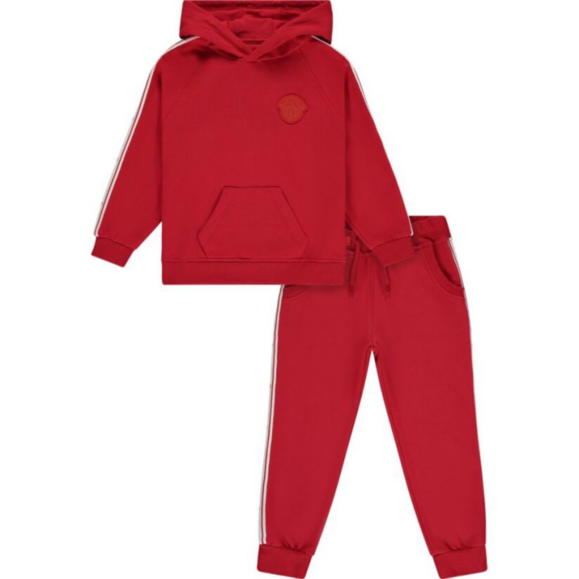 Picture of Mitch & Son Boys 'Omar' Red Hooded Tracksuit