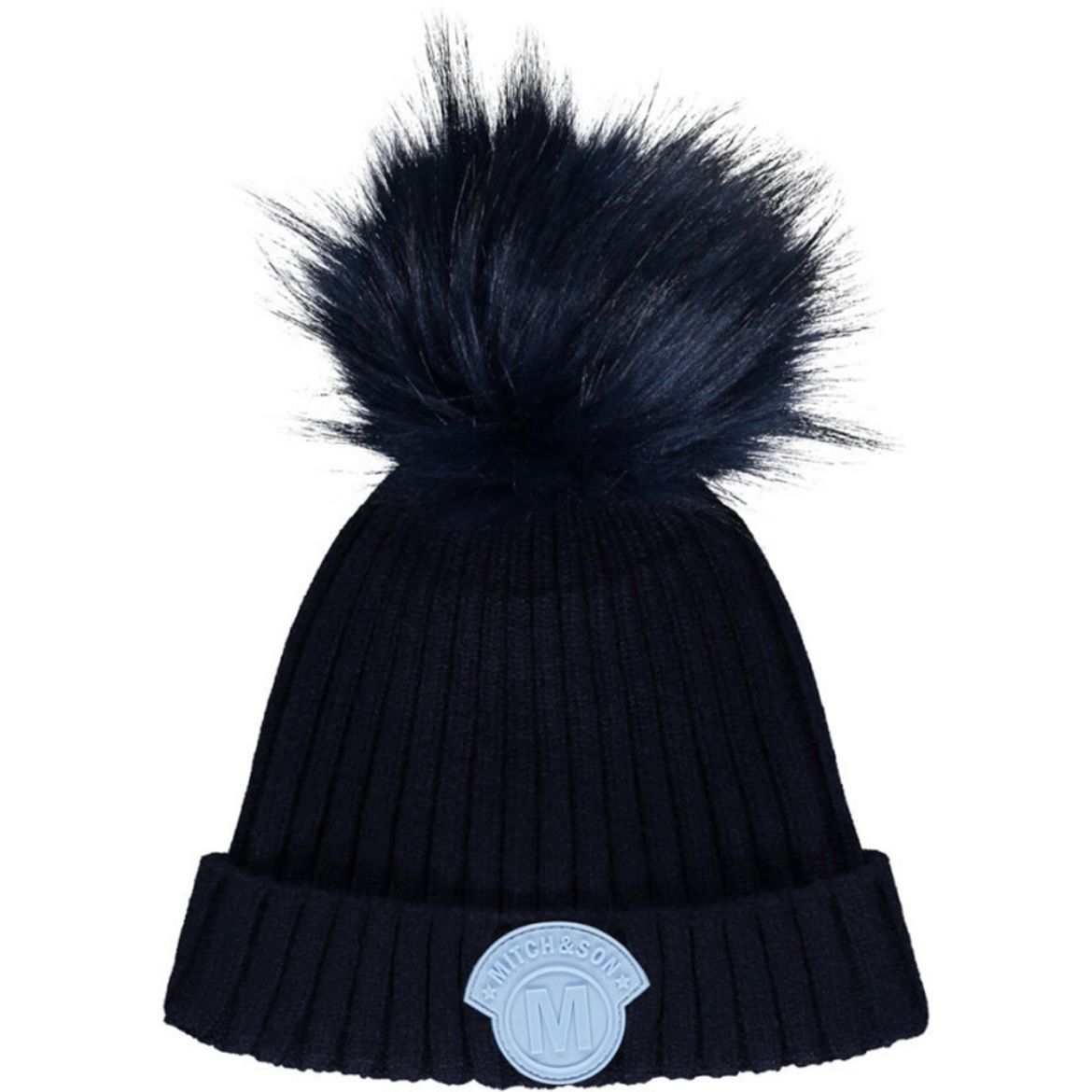 Picture of Mitch & Son Boys 'Peter' Navy Pom Hat	