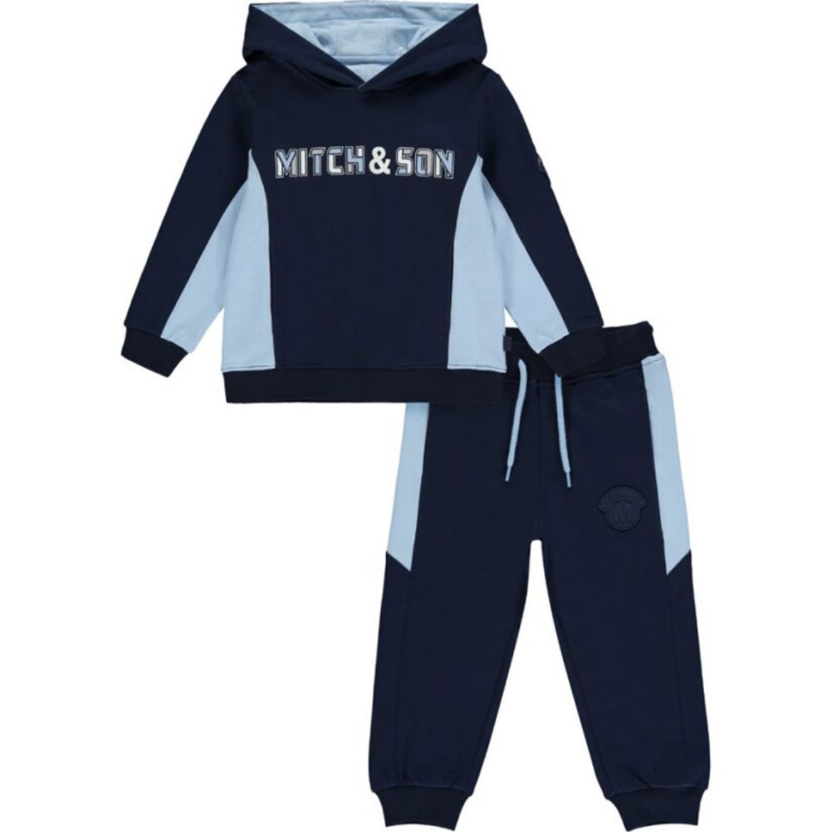 Picture of Mitch & Son Boys 'Palmer' Navy Hooded Tracksuit
