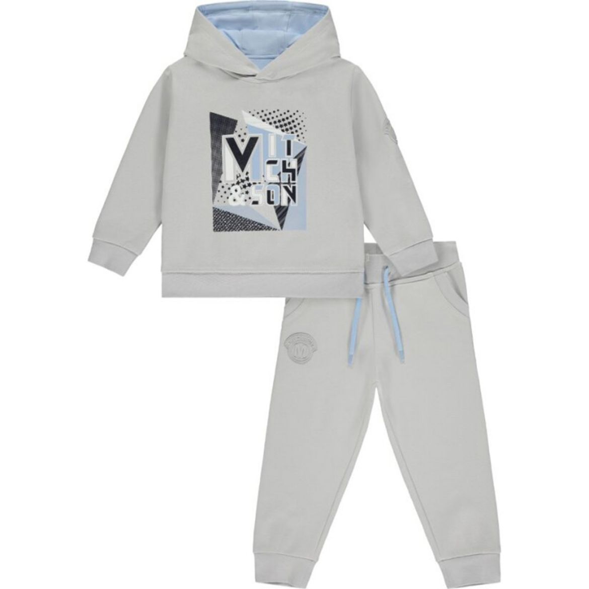 Picture of Mitch & Son Boys 'Paxton' Grey Hooded Tracksuit