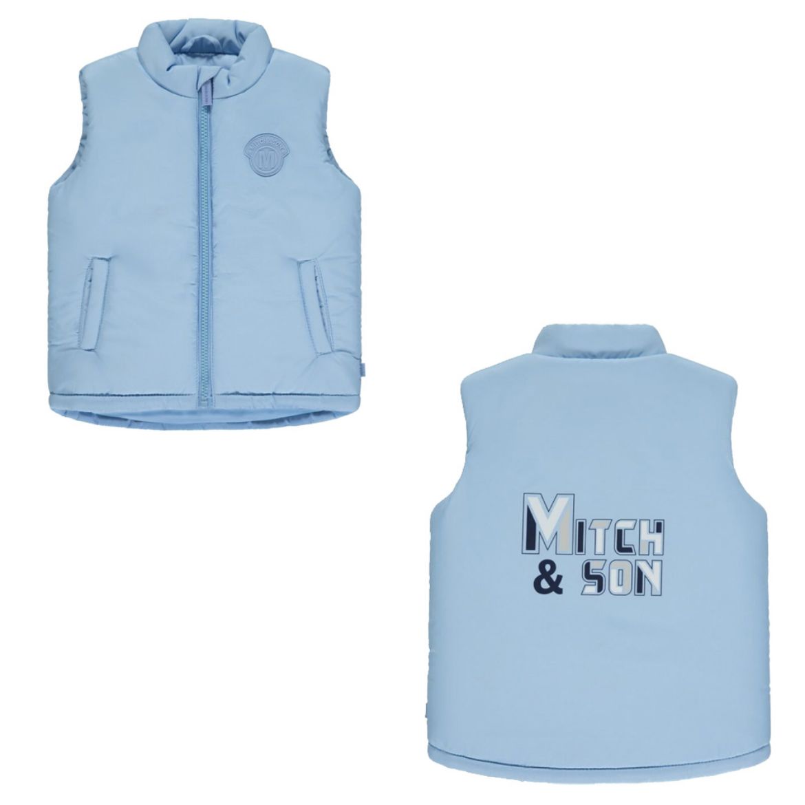 Picture of Mitch & Son Boys 'Preston' Blue Gilet