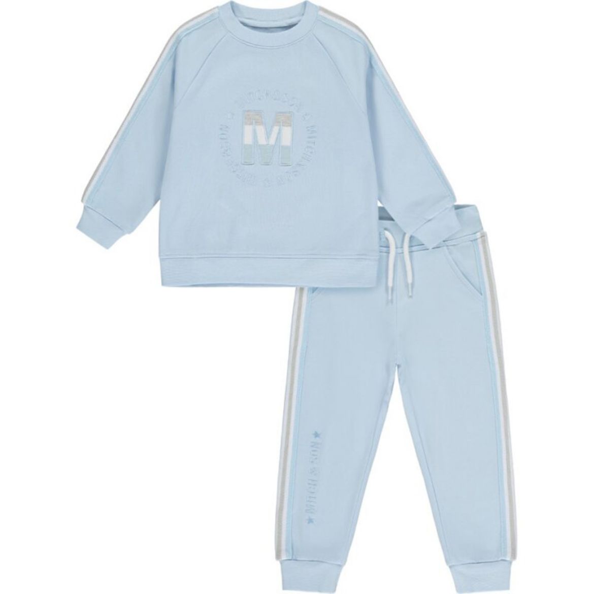 Picture of Mitch & Son Boys 'Nick' Blue Logo Tracksuit