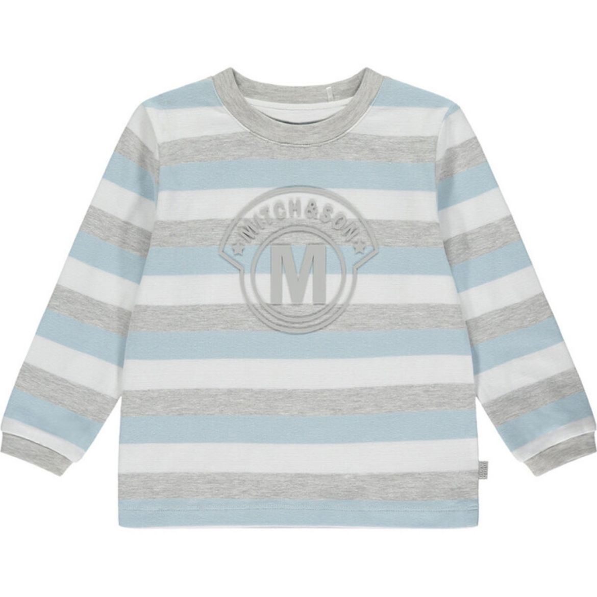 Picture of Mitch & Son Boys 'Nile' Grey Stripe Top