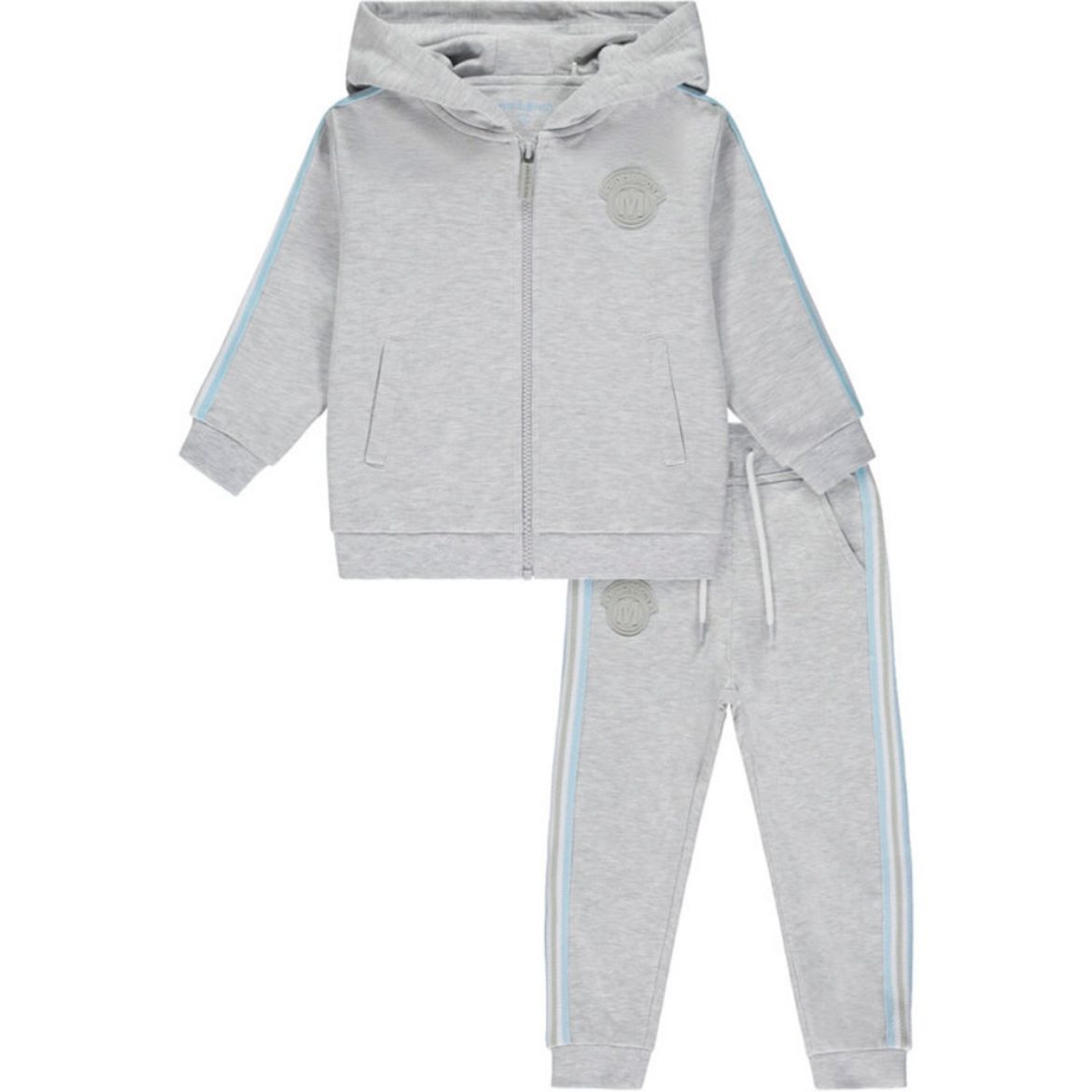 Picture of Mitch & Son Boys 'Nate' Grey Zip Tracksuit