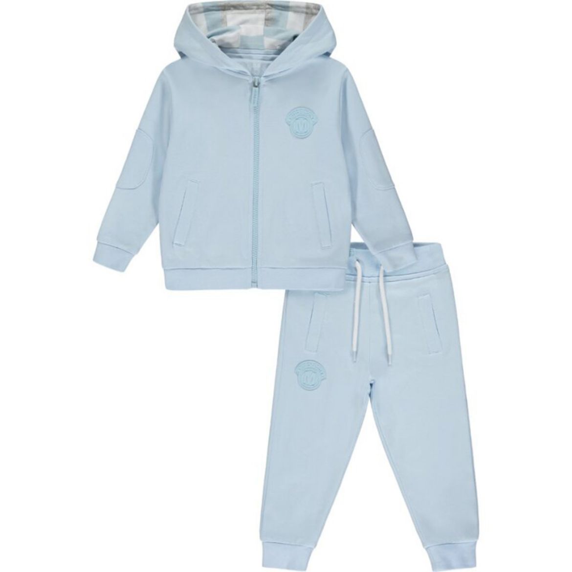 Picture of Mitch & Son Boys 'Niall' Blue Hooded Zip Tracksuit