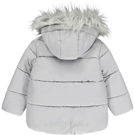 Picture of Mitch & Son Boys 'Niko' Grey Faux Fur Coat