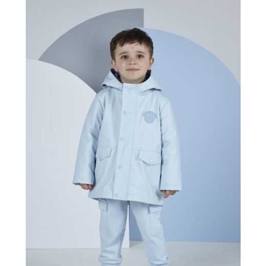 Picture of Mitch & Son Boys 'Nelson' Blue Raincoat