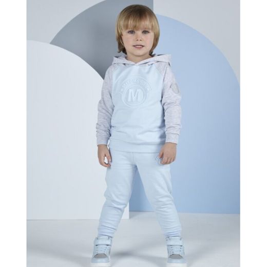 Picture of Mitch & Son Boys 'Nathan' Blue Hooded Tracksuit