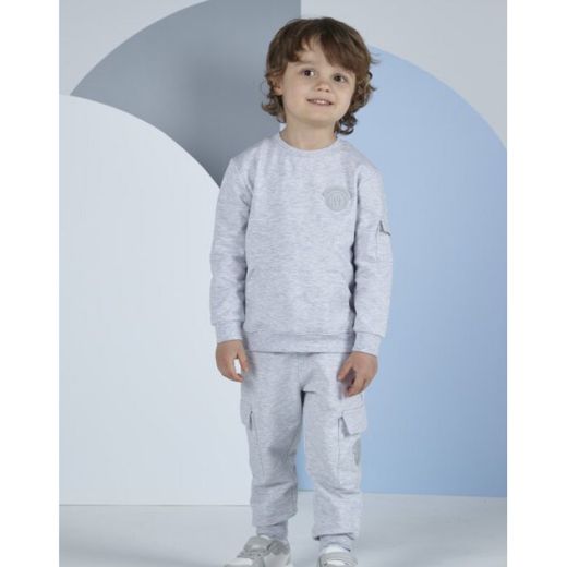 Picture of Mitch & Son Boys 'Nobel' Grey Tracksuit