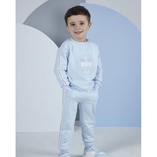 Picture of Mitch & Son Boys 'Nick' Blue Logo Tracksuit