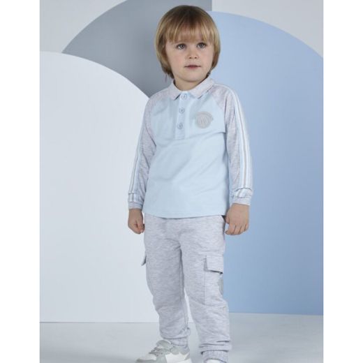 Picture of Mitch & Son Boys 'Noel' Blue Polo Top