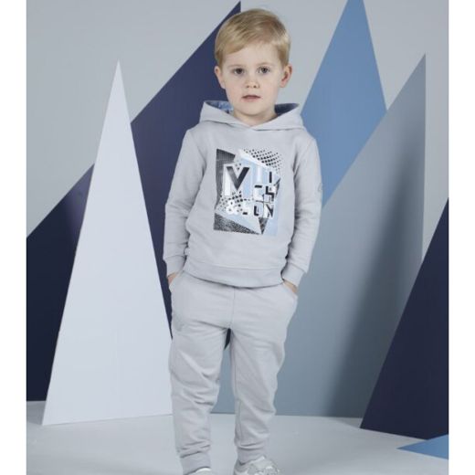 Picture of Mitch & Son Boys 'Paxton' Grey Hooded Tracksuit