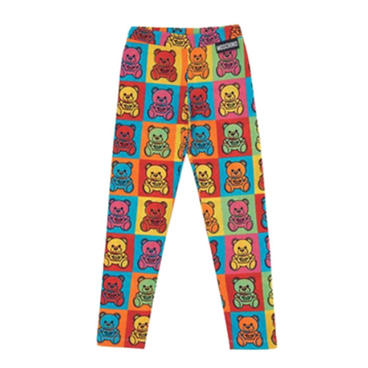 Picture of Moschino Girls Multi Colour Teddy Leggings