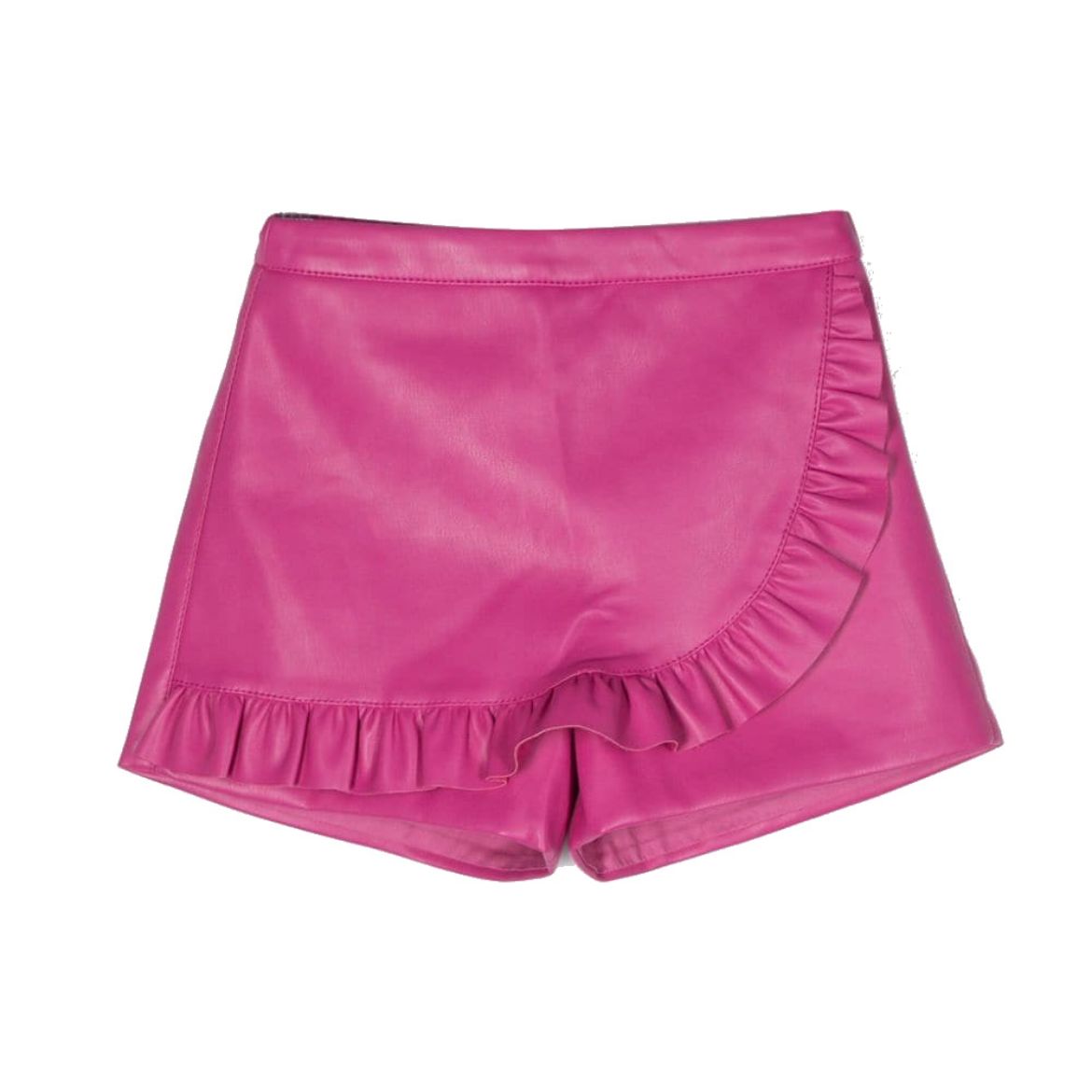 Picture of Philosophy Di Lorenzo Pink Faux Leather Shorts