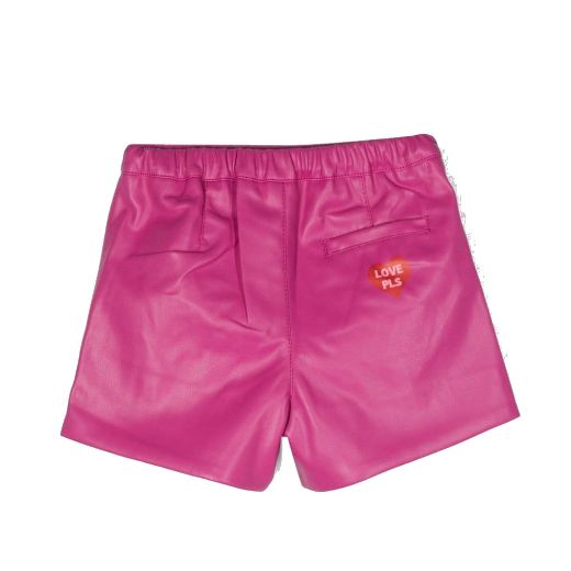 Picture of Philosophy Di Lorenzo Pink Faux Leather Shorts