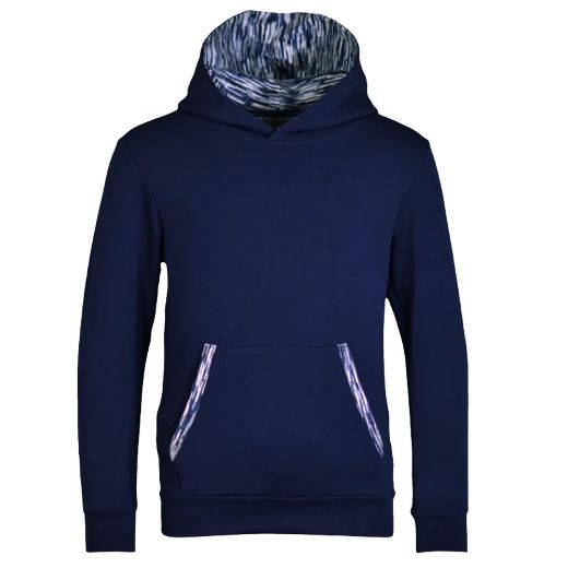 Picture of Moda Bandidos Boys Navy Tracksuit With Space Dye Trim