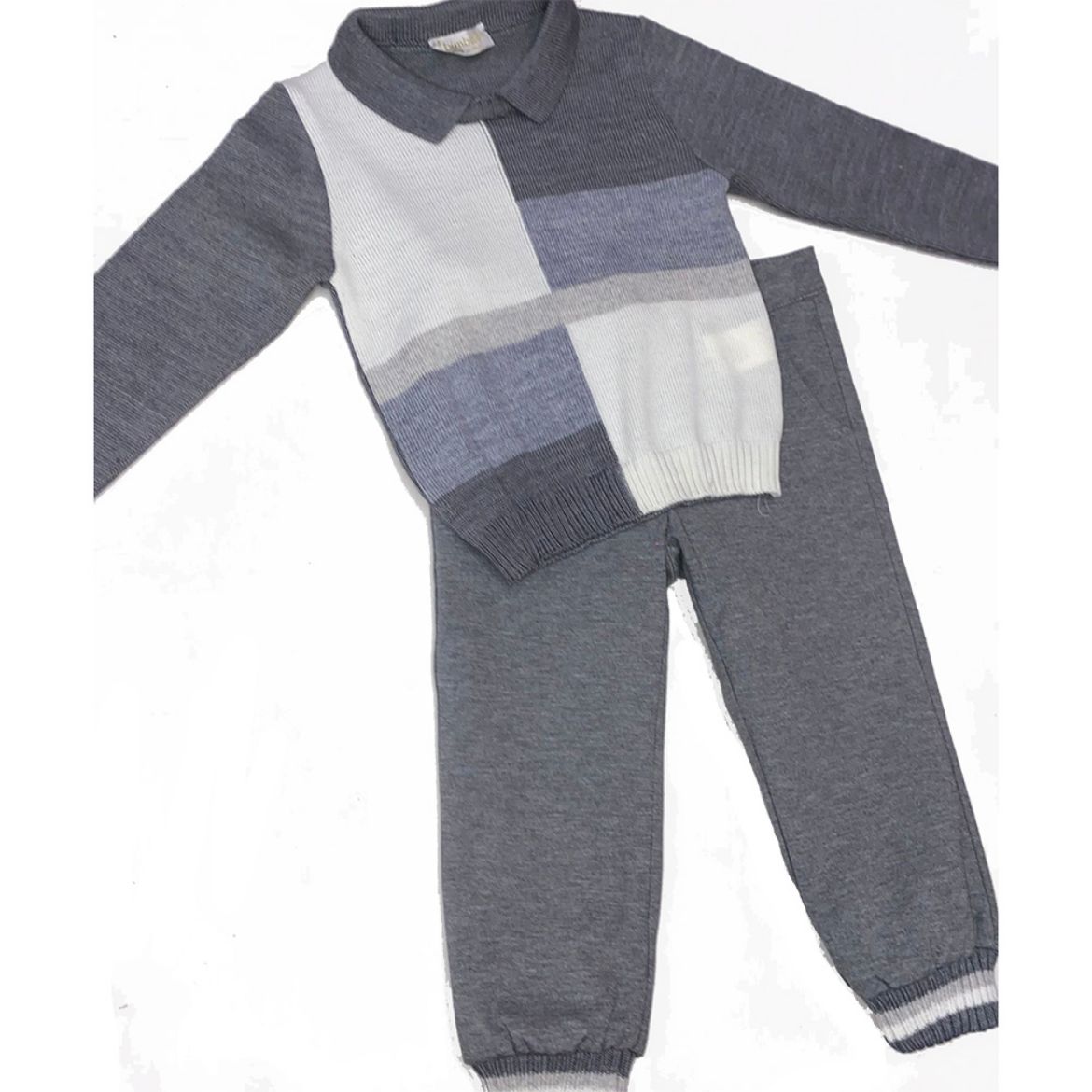 Picture of Bimbalo Boys Grey Knitted Set