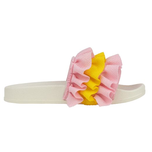 Picture of A Dee Frilly Pink Sliders