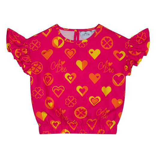 Picture of A Dee Melissa Heart Printed Short Set