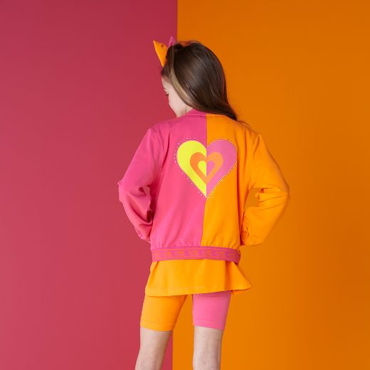 Picture of A Dee Mandy Colour Block Bomber Jacket