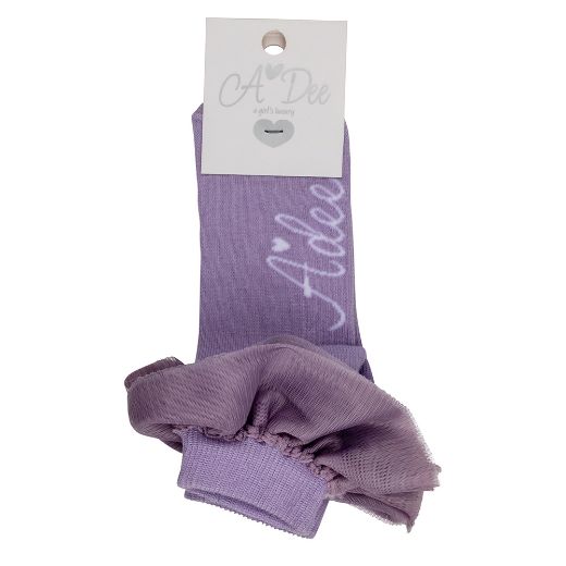 Picture of A Dee Nova Lilac Tulle Ankle Socks